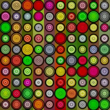 Abstract seamless background consisting of circles illustration Stock Illustration