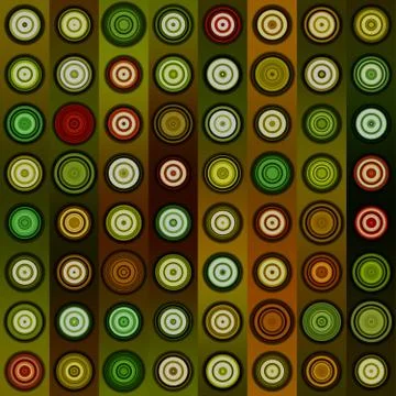 Abstract seamless background consisting of circles illustration Stock Illustration