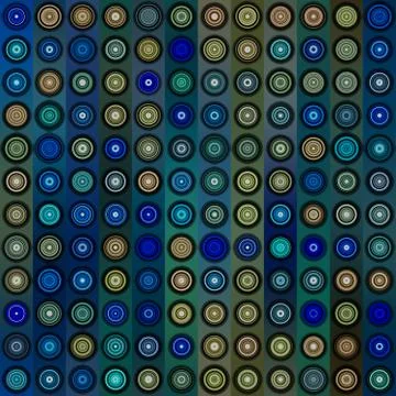 Abstract seamless background consisting of circles illustration Stock Illustration