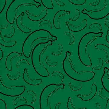 Abstract seamless background design cloth texture with banana elements. Creative Stockillustratie