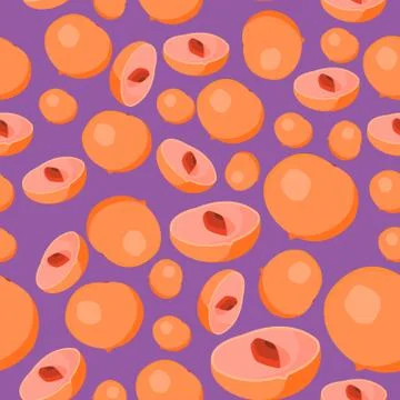 Abstract seamless background design cloth texture with abui fruit elements 스톡 일러스트