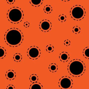 Abstract seamless background design texture with circle round lady-bird elements Illustrazione stock