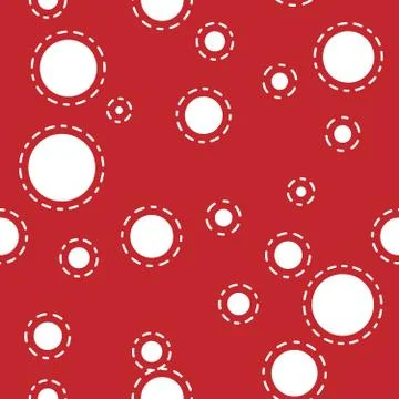Abstract seamless background design texture with circle round lady-bird elements Illustrazione stock