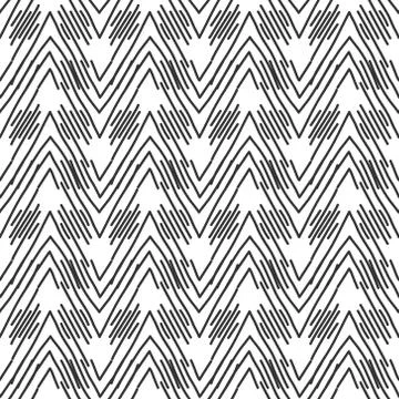 Abstract seamless background of editable broken lines. Stock Illustration