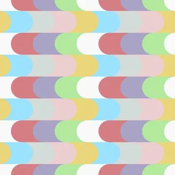 Abstract seamless background with geometric pattern in horizontal multicolo.. Stock Illustration