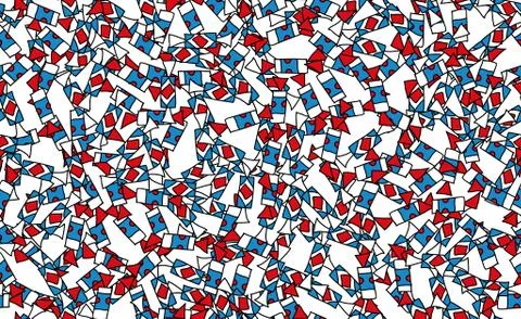 Abstract seamless background. Grunge texture of chaotic elements of red, blue 스톡 일러스트