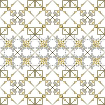 Abstract seamless background with the image of interlocking elem Stock Illustration