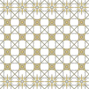 Abstract seamless background with the image of interlocking elem Stock Illustration