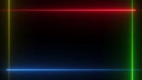 Abstract seamless background with neon spectrum frames, looped animation, g.. Vídeo Stock 335023131