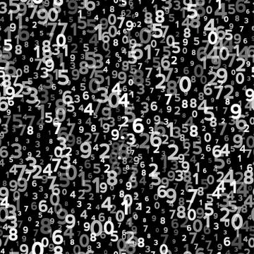 Abstract Seamless Background with Numbers. Stock-Illustration