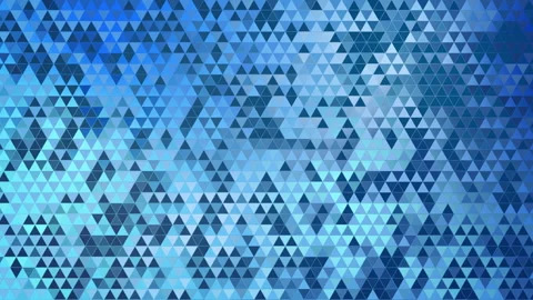Abstract seamless background pattern of blue and cyan triangles Stock Footage 335375773