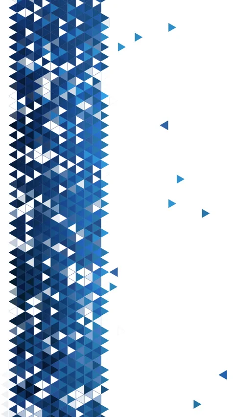 Abstract seamless background pattern of blue and cyan triangles Stock Footage 335375952