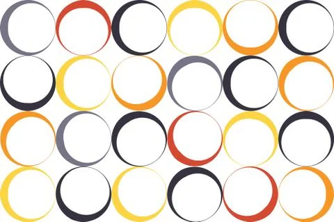 Abstract, seamless background pattern made with circles. Stock Illustration