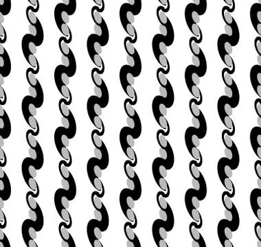 Abstract seamless background / pattern with rounded, organic shapes. Monochro イラスト素材