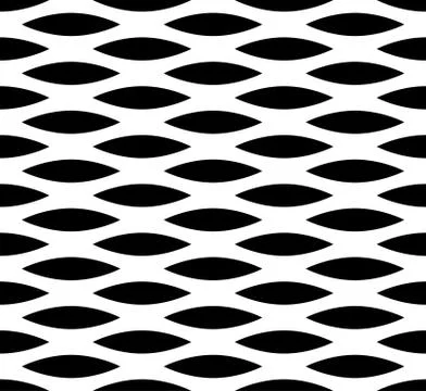 Abstract seamless background / pattern with staggered leaf, almond shapes. Mo Illustrazione stock