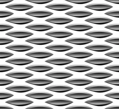 Abstract seamless background / pattern with staggered leaf, almond shapes. Mo Illustrazione stock