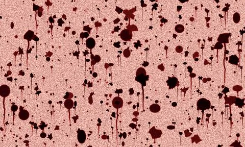 Abstract seamless background with scattered red blood splatter and drips cr.. Иллюстрация