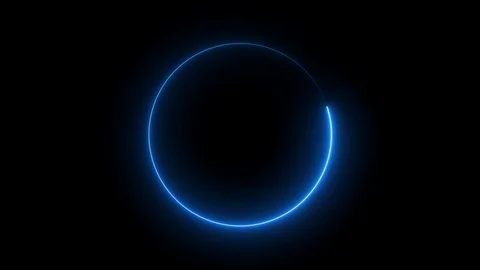 ABSTRACT seamless background sight blue circle looped fluorescent light Stock Footage 115593794