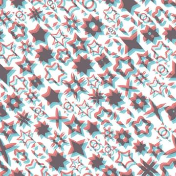 Abstract seamless background with stars. Vector illustration Stock Illustration