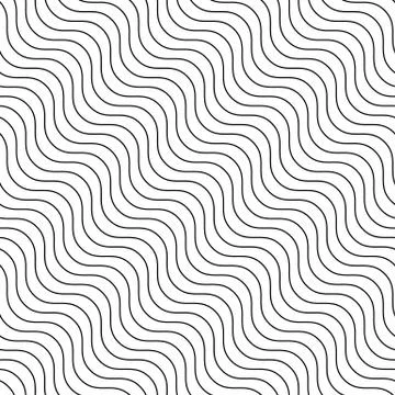 Abstract seamless background with wavy, waving lines. Can be repeated. Illustrazione stock