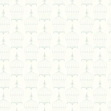 Abstract seamless birdcage pattern vector background Stock-Illustration