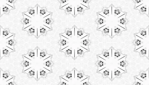 Abstract seamless black and white halftone fashion pillow pattern, grunge  .. Stock Illustration