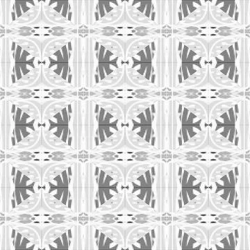 Abstract seamless black and white halftone fashion pillow pattern, grunge  .. Stock Illustration
