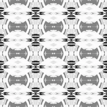 Abstract seamless black and white halftone fashion pillow pattern, grunge  .. Stock Illustration