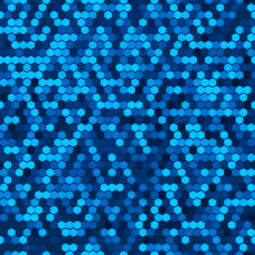 Abstract Seamless Blue Halftone Comb Dots Stock Illustration