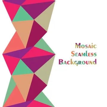 Abstract seamless border pattern. Geometric background Illustrazione stock