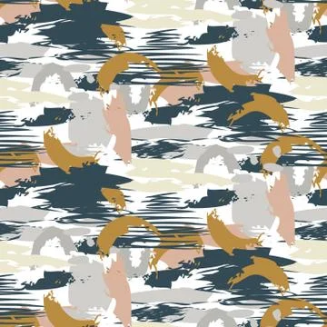 Abstract seamless brushed texture repeat pattern. 스톡 일러스트