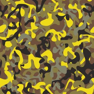 Abstract seamless camouflage pattern Stock Illustration