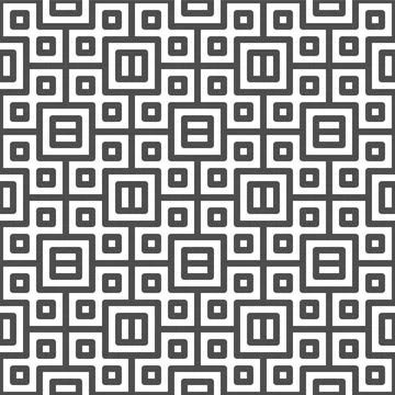 Abstract seamless centered square shapes pattern Illustration