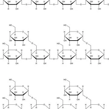 Abstract seamless chemical background - pattern on white Stock-Illustration