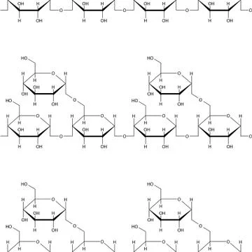 Abstract seamless chemical background - pattern on white Stock-Illustration