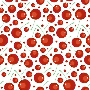 Abstract seamless cherry pattern Stock Illustration