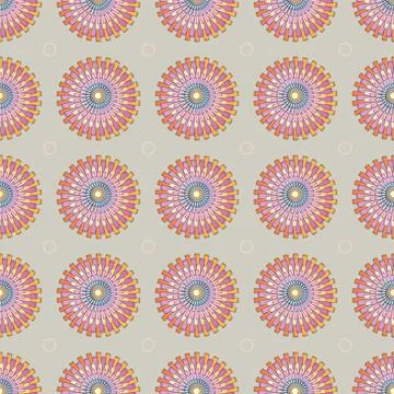 Abstract seamless circle geometric pattern background. Modern abstract design Stock Illustration