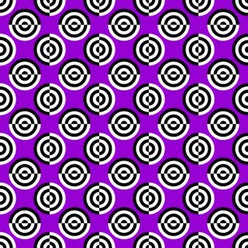 Abstract seamless circle pattern background design - color vector graphic Stock Illustration
