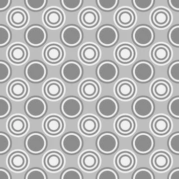 Abstract seamless circle pattern background design - colored vector illustration 스톡 일러스트