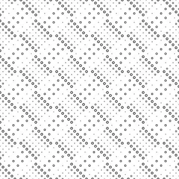 Abstract seamless circle pattern background - monochrome vector design Stock Illustration