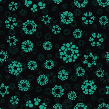 Abstract seamless circles design pattern unusual. Vector isolated repeatable 스톡 일러스트