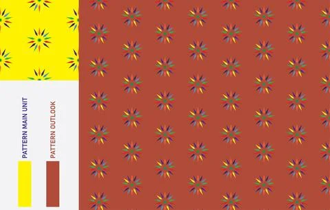Abstract seamless cloth pattern collection vector illustration Stock Illustration