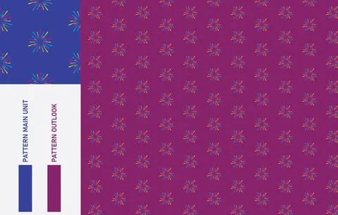 Abstract seamless cloth pattern collection vector illustration Stock Illustration