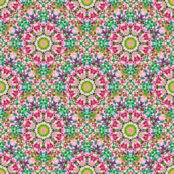 Abstract Seamless Color Geometric Vector Pattern Stock Illustration