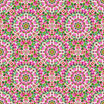 Abstract Seamless Color Geometric Vector Pattern Stock Illustration
