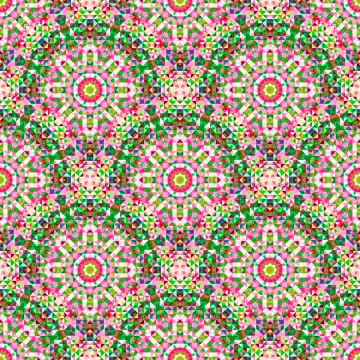 Abstract Seamless Color Geometric Vector Pattern Stock Illustration