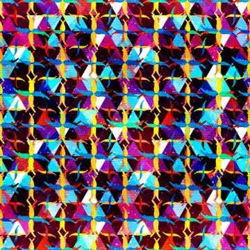 Abstract seamless color pattern in graffiti style. Quality vector illustratio Stock Illustration