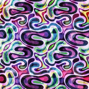 Abstract seamless color pattern in graffiti style. Quality vector illustratio Stock-Illustration