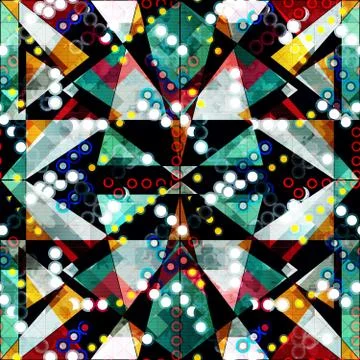 Abstract seamless color pattern in graffiti style. Quality vector illustratio Stock-Illustration