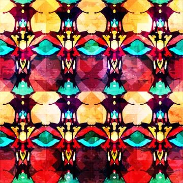 Abstract seamless color pattern in graffiti style. Quality vector illustratio Illustrazione stock